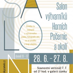 Salon výtvarníků Horních Počernic na Chvalském zámku: od 28. 6. do 27. 8.