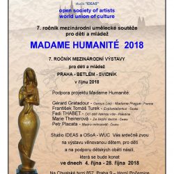 Madame Humanité – 7. ročník mezinárodní soutěže žákovských a studentských prací na Chvalském zámku